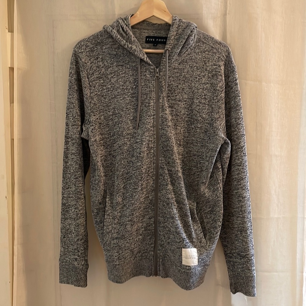Five Four Heather Grey light zip up sweater - size small